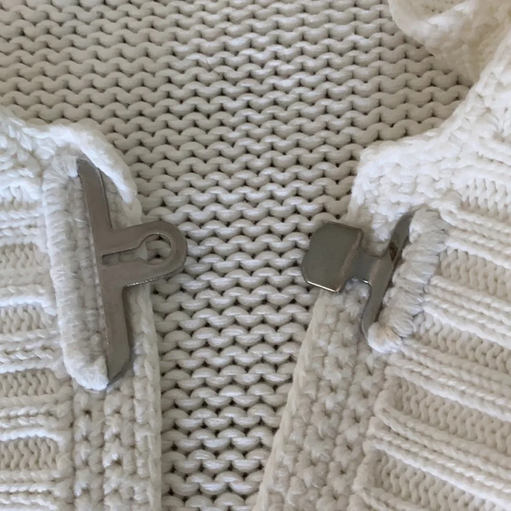 Vintage Chico’s white knit cardigan sweater Size 1 (size Medium/8) - Picture 10 of 12